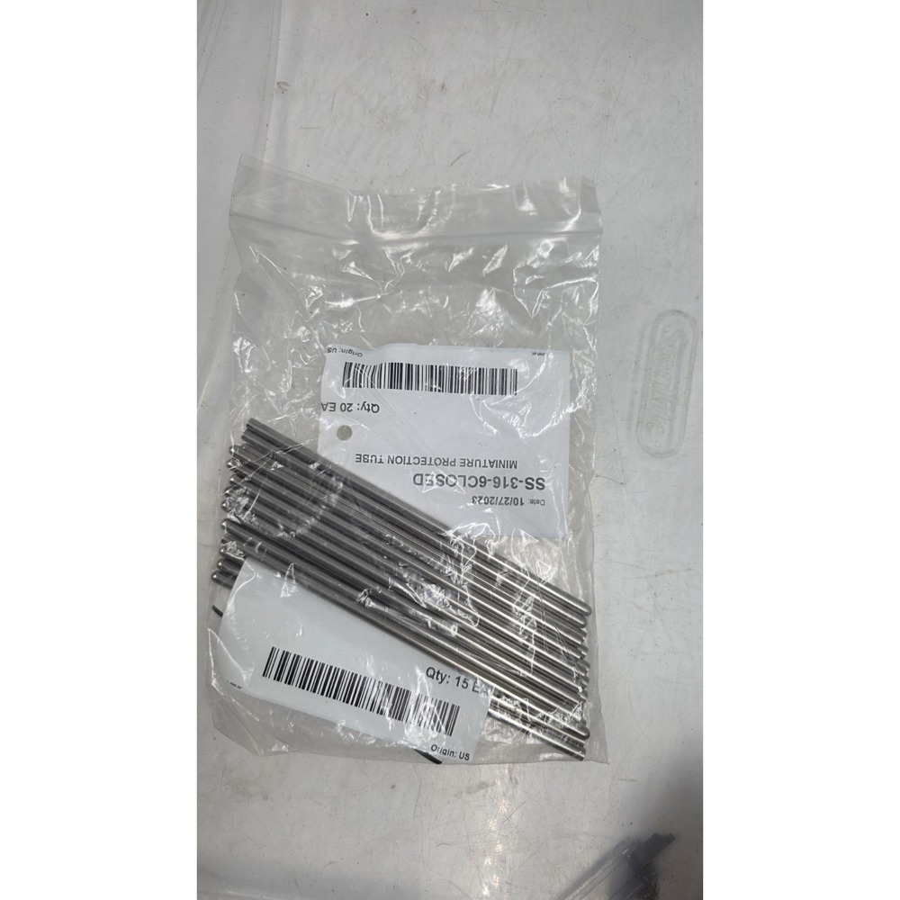 10 Omega SS-316-6CLOSED  Standard Protection Tube Miniature 316 SS 900C  Closed